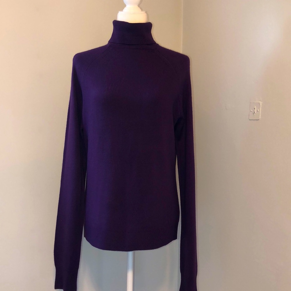 Karen Scott Purple Sweater